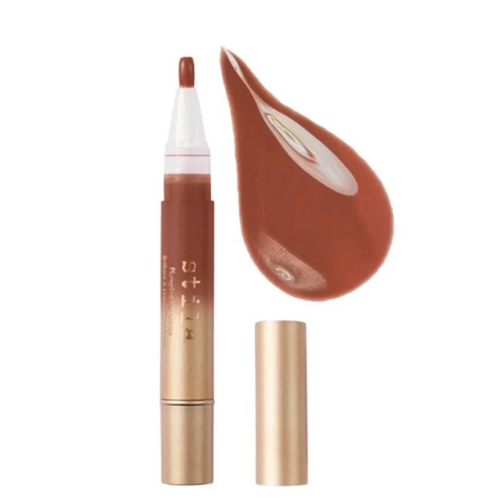 Stila Plumping Lip Glaze Cinnamon 0.11oz High Shine Gloss New